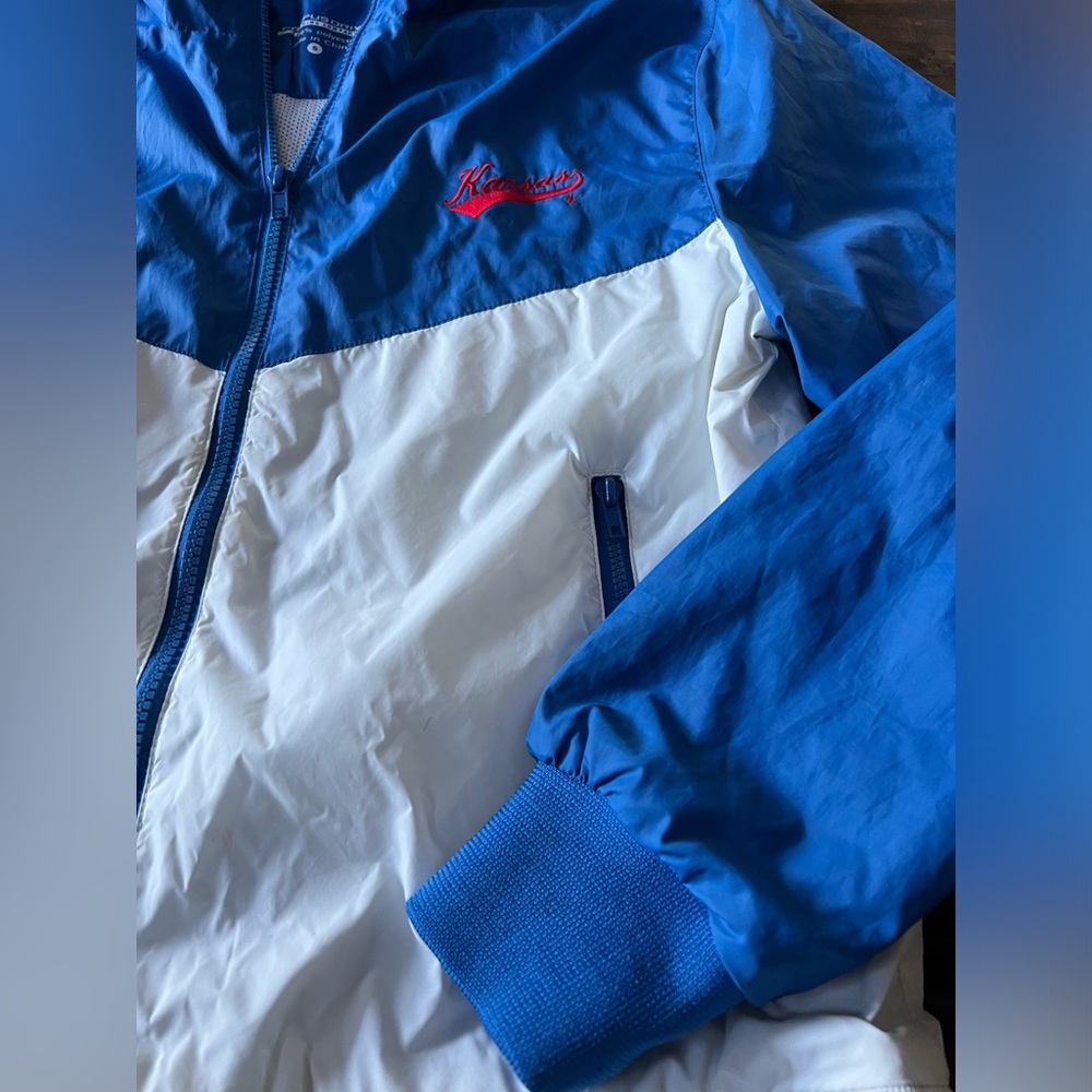 KU Jayhawks Windbreaker small - Picture 3 of 5